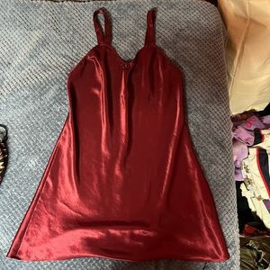 Vintage red slip on nightgown